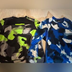Russell Athletic Kids Camo Rashguard Set - Blue and Green